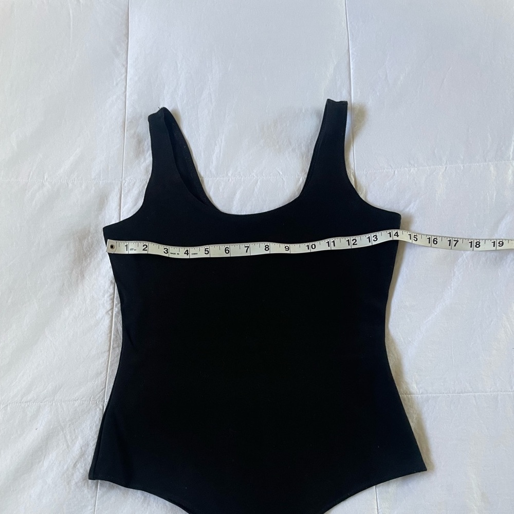 New Shinestar Basic Stretchy Black Bodysuit Small - Picture 5 of 7